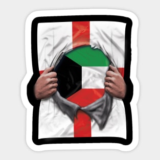 Kuwait Flag English Flag Ripped - Gift for Kuwaiti From Kuwait Sticker